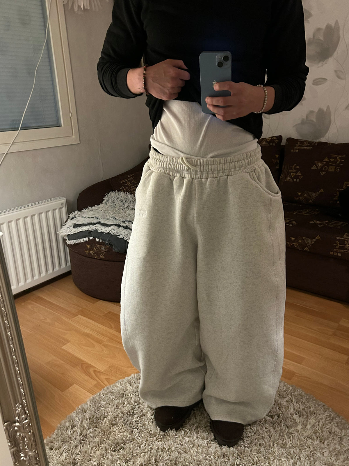 Light Gray Super Baggy Sweatpants